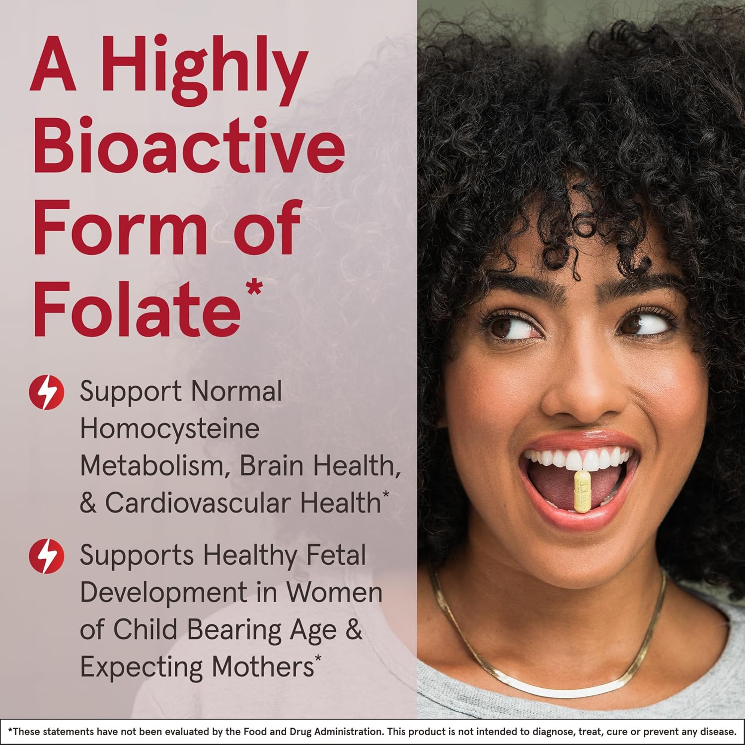 Jarrow Formulas Methyl Folate 400 mcg - Extra Strength Dietary Supplement for Heart and Brain Health - 60 Capsules