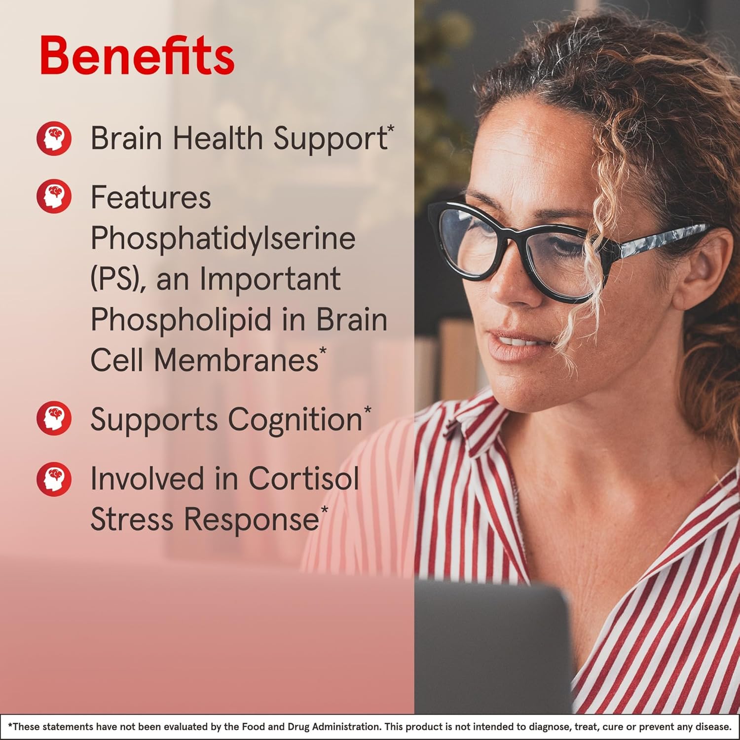Jarrow Formulas PS100 Phosphatidylserine Softgels - 100mg Brain Health Support - 120 Count Pack of 12