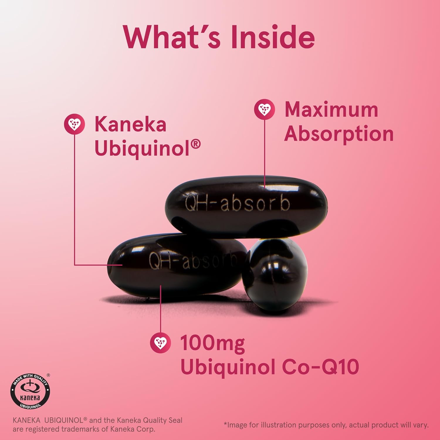 Jarrow Formulas QH-Absorb 100 mg Softgels - High Absorption CoQ10 Ubiquinol for Cardiovascular & Cellular Health - 720 Servings