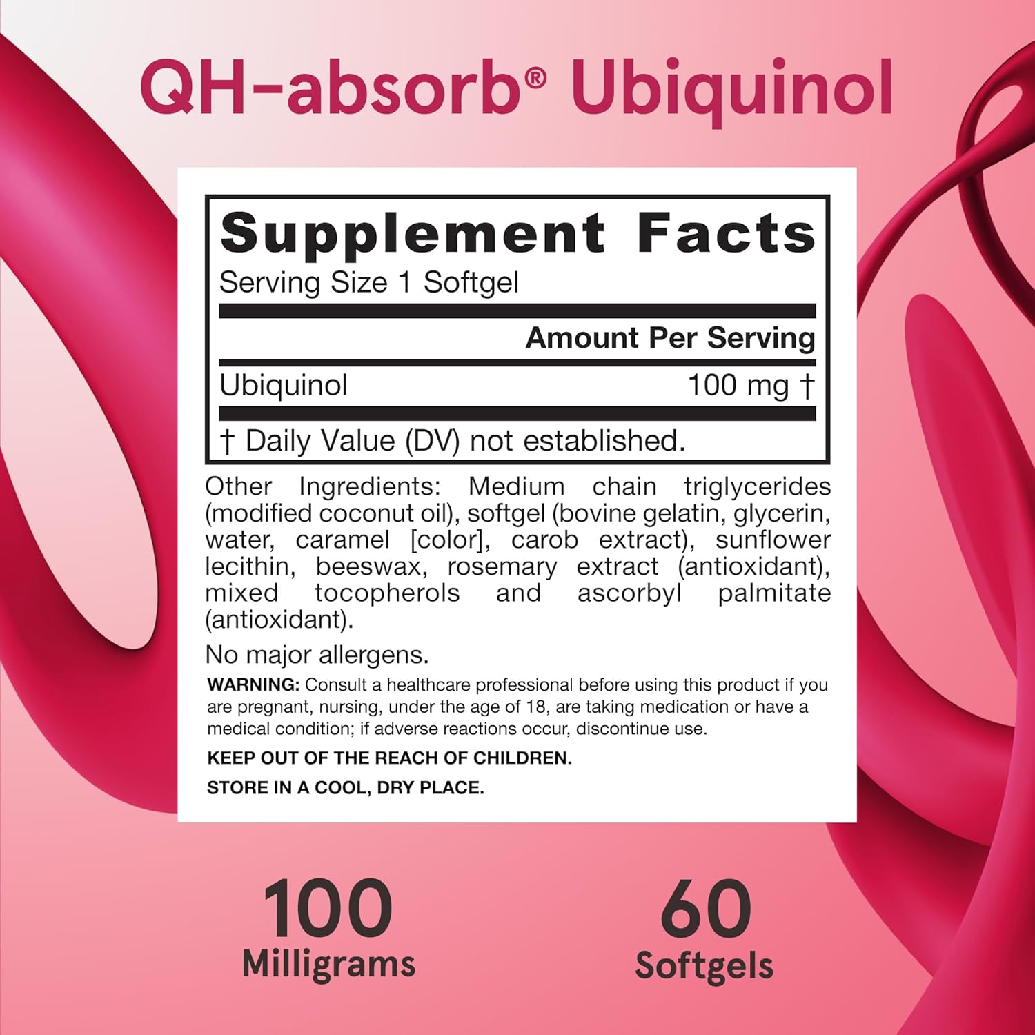Jarrow Formulas QH-Absorb 100 mg Softgels - High Absorption CoQ10 Ubiquinol for Cardiovascular & Cellular Health - 720 Servings