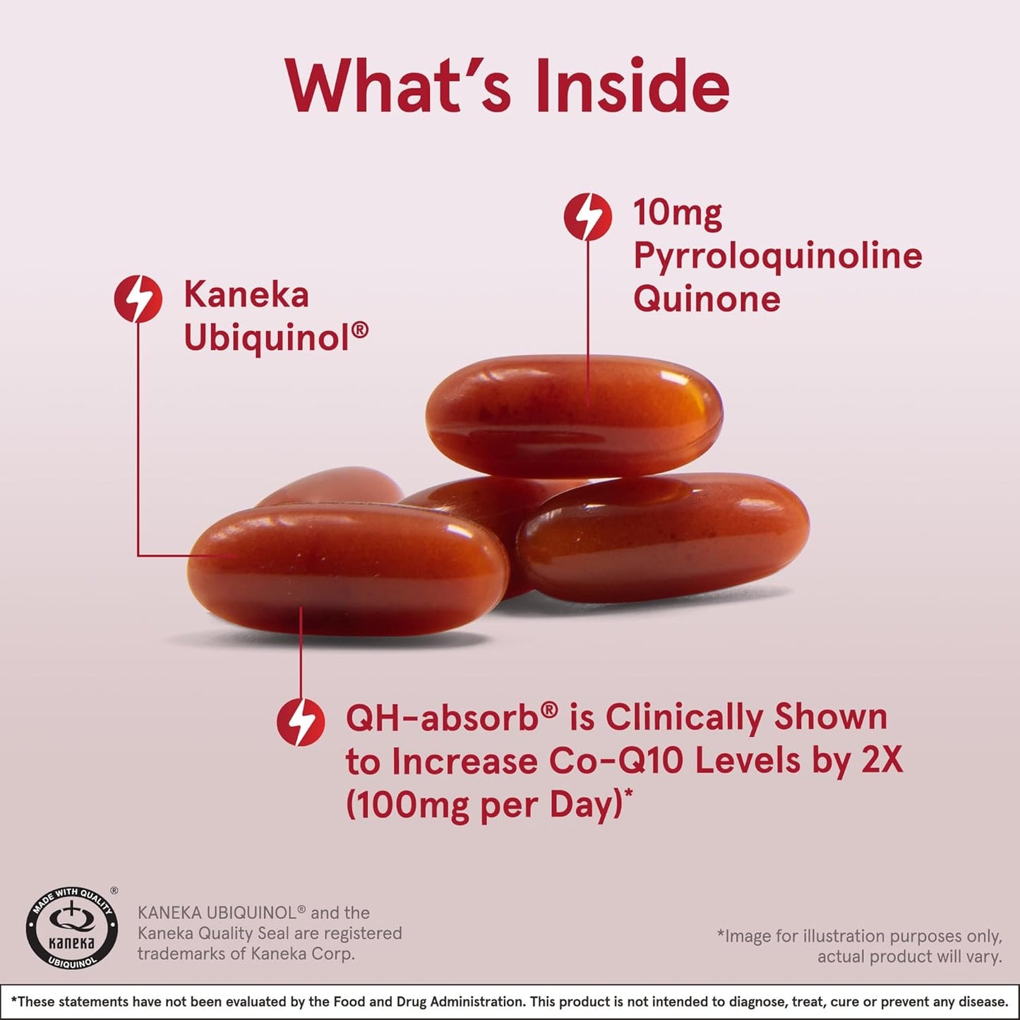 Jarrow Formulas QH-Absorb + PQQ, Antioxidant Dietary Supplement for Cellular Energy and Heart Health, 720 Softgels