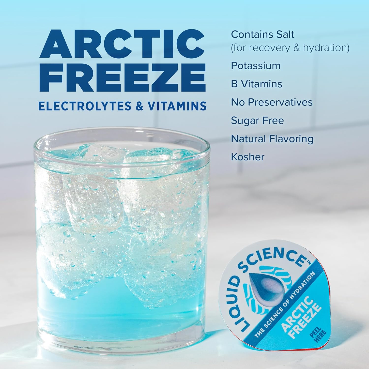 Java House Arctic Freeze Liquid Science Hydration Concentrate Pods, Pack of 12, Easy Peel and Pour Technology