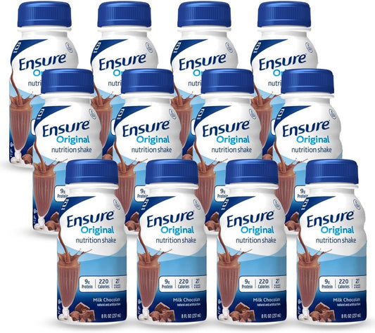 JÁCLER Original Chocolate Nutrition Shake - Nutrient-Rich, Packed with Vitamins & Minerals, 8 Fl Oz (12 Pack)
