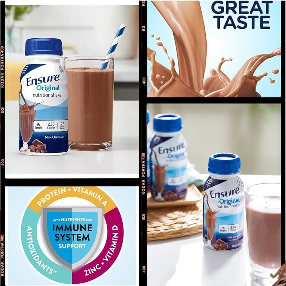 JÁCLER Original Chocolate Nutrition Shake - Nutrient-Rich, Packed with Vitamins & Minerals, 8 Fl Oz (12 Pack)
