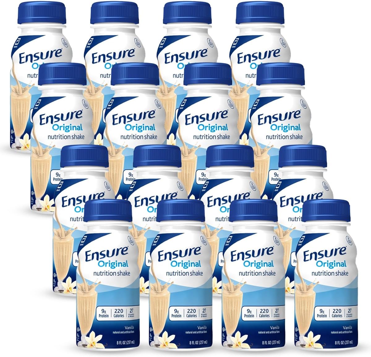 JÁCLER Original Vanilla Liquid Nutrition Shake | Nutritional, Vitamin & Mineral-Rich, 8 Fl Oz (Pack of 16)