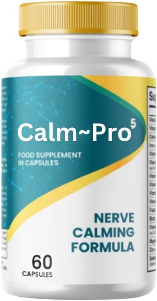 Jefuzh Calmpro5 Nerve Capsules 2025 Upgrade 120 Count - Natural Supplement for Reducing Fatigue, No Artificial Preservatives or Dairy