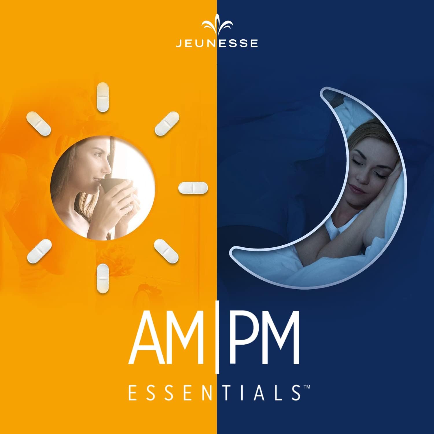 Jeunesse Global AM/PM Essentials: Anti-Aging Supplements for Day and Night Support