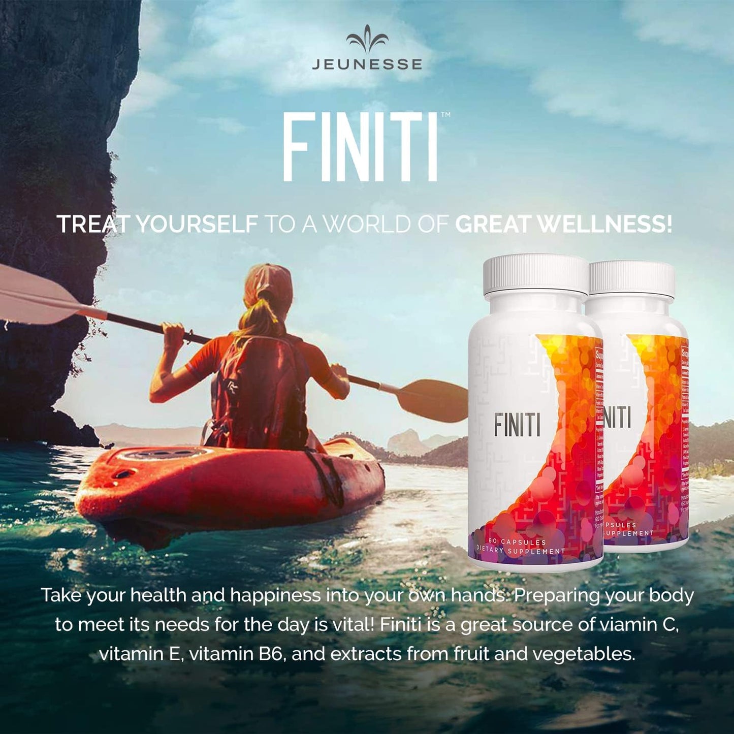 Jeunesse Global Finiti Anti-Aging Supplement for DNA Protection and Telomere Repair