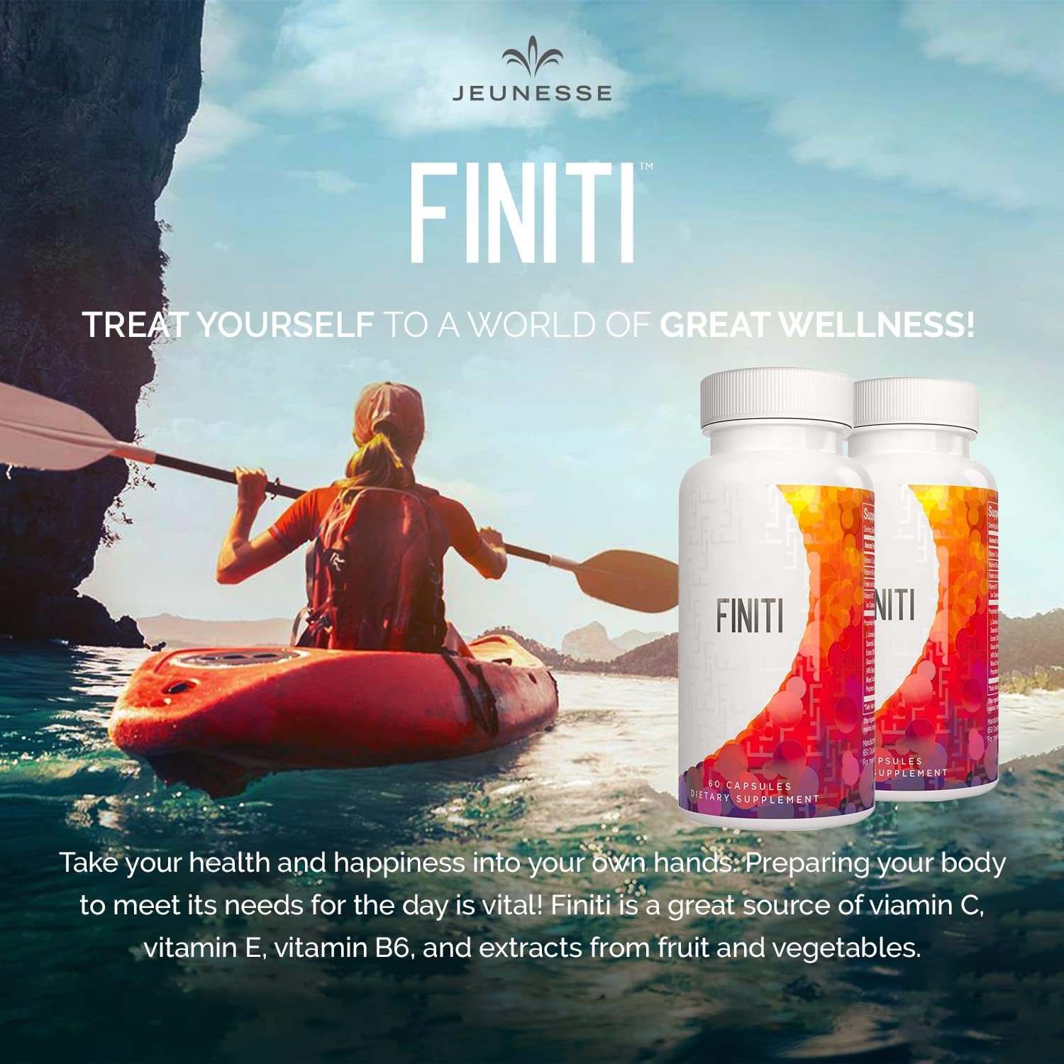 Jeunesse Global Finiti Anti-Aging Supplement for DNA Protection and Telomere Repair