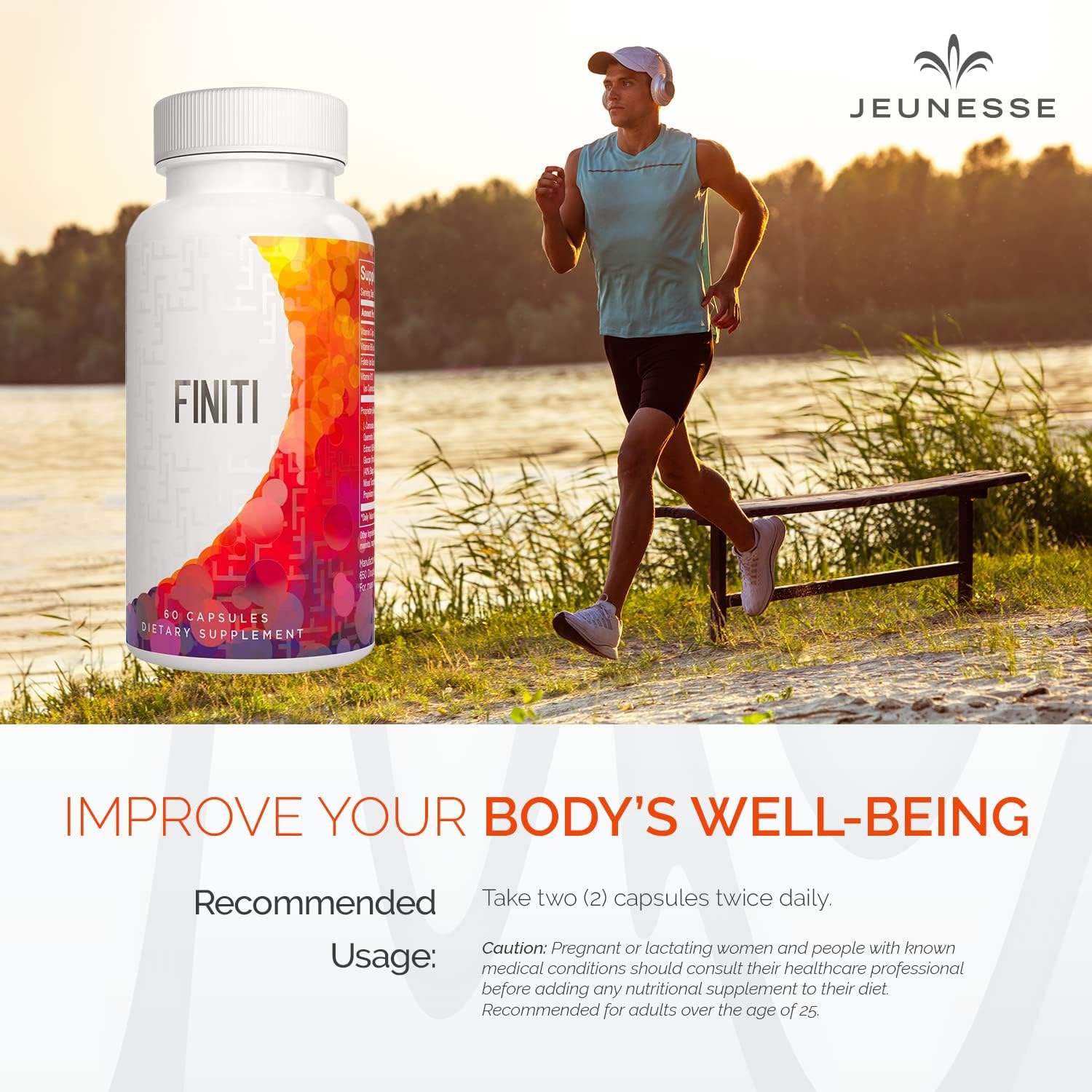 Jeunesse Global Finiti Anti-Aging Supplement for DNA Protection and Telomere Repair