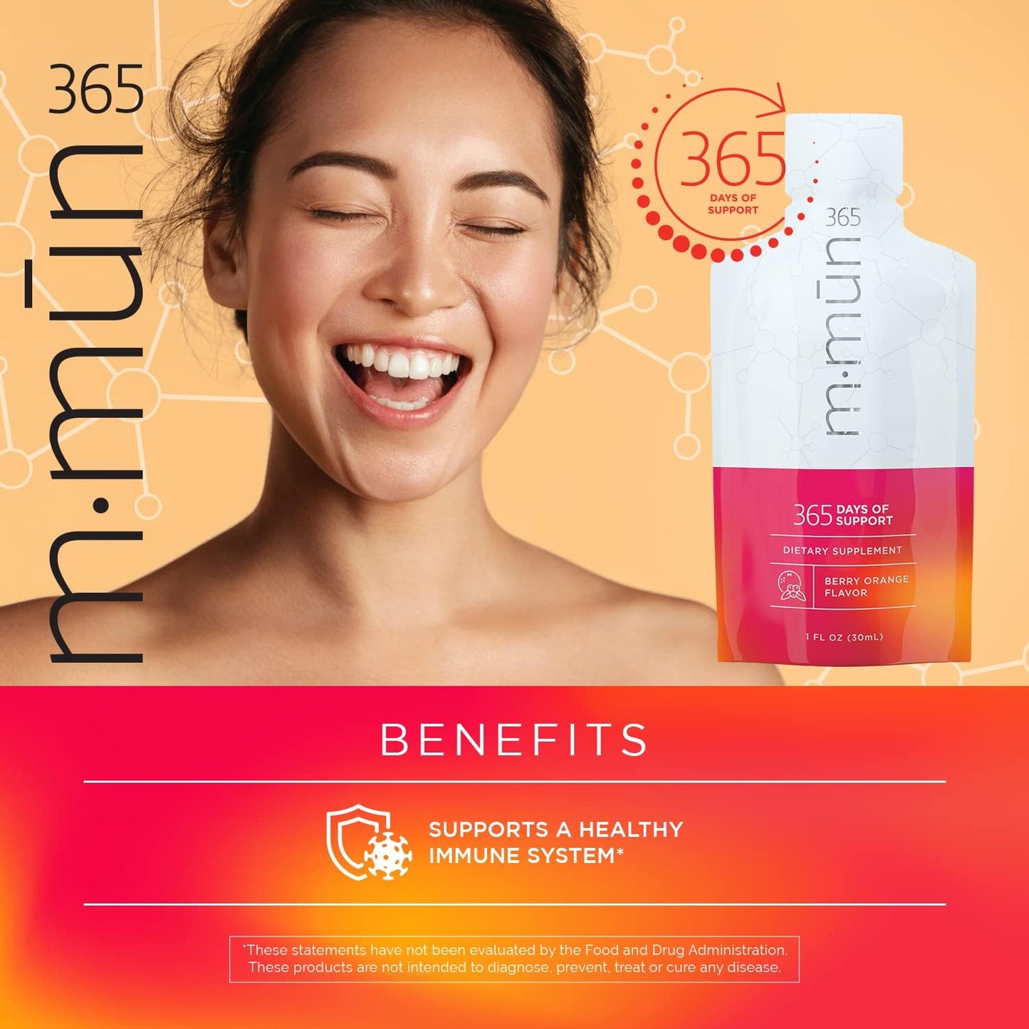 Jeunesse Global m·mūn 365 30-Day Supply Packets 30ml - Immune Support Supplement