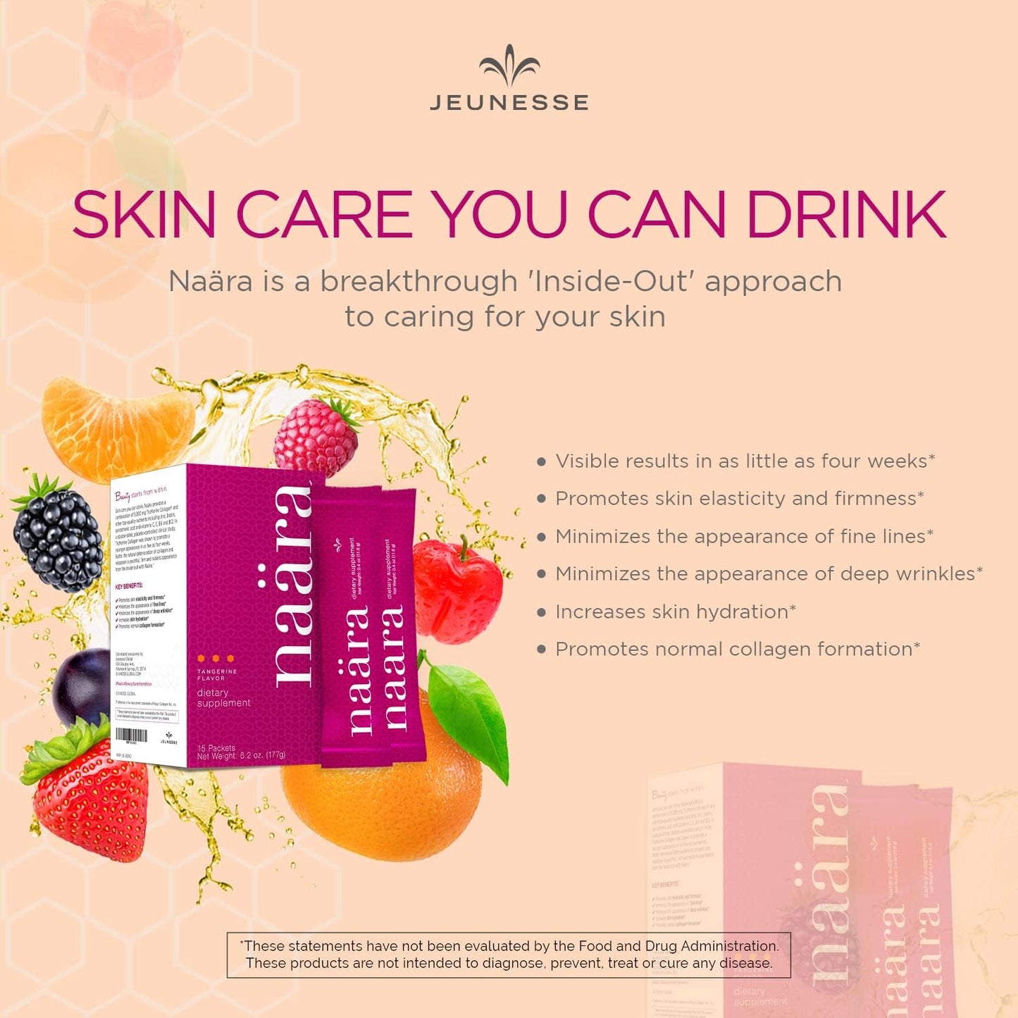 Jeunesse Global Naära Hydrolised Collagen Beauty Drink - Boost Your Skin's Radiance