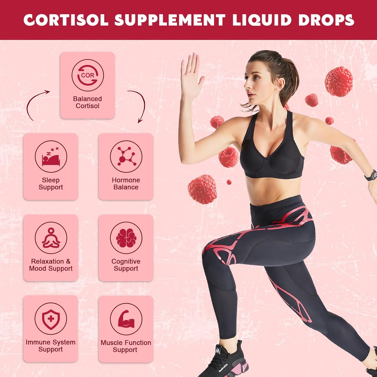JIANKYTZ Liquid Cortisol Supplement with Magnesium, Rhodiola, L-Theanine, Ashwagandha - 2 Pack, 1 Fl Oz - Supports Hormone Balance and Mood