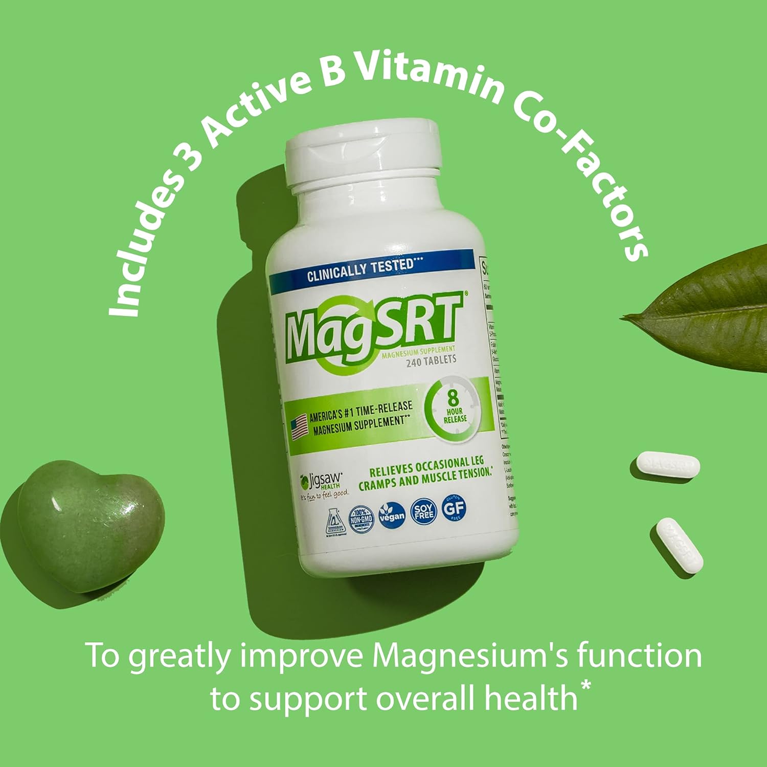 Jigsaw Health Bundle: Magnesium w/SRT® 240ct. + Alaskan Cod Liver Oil Softgel Duo