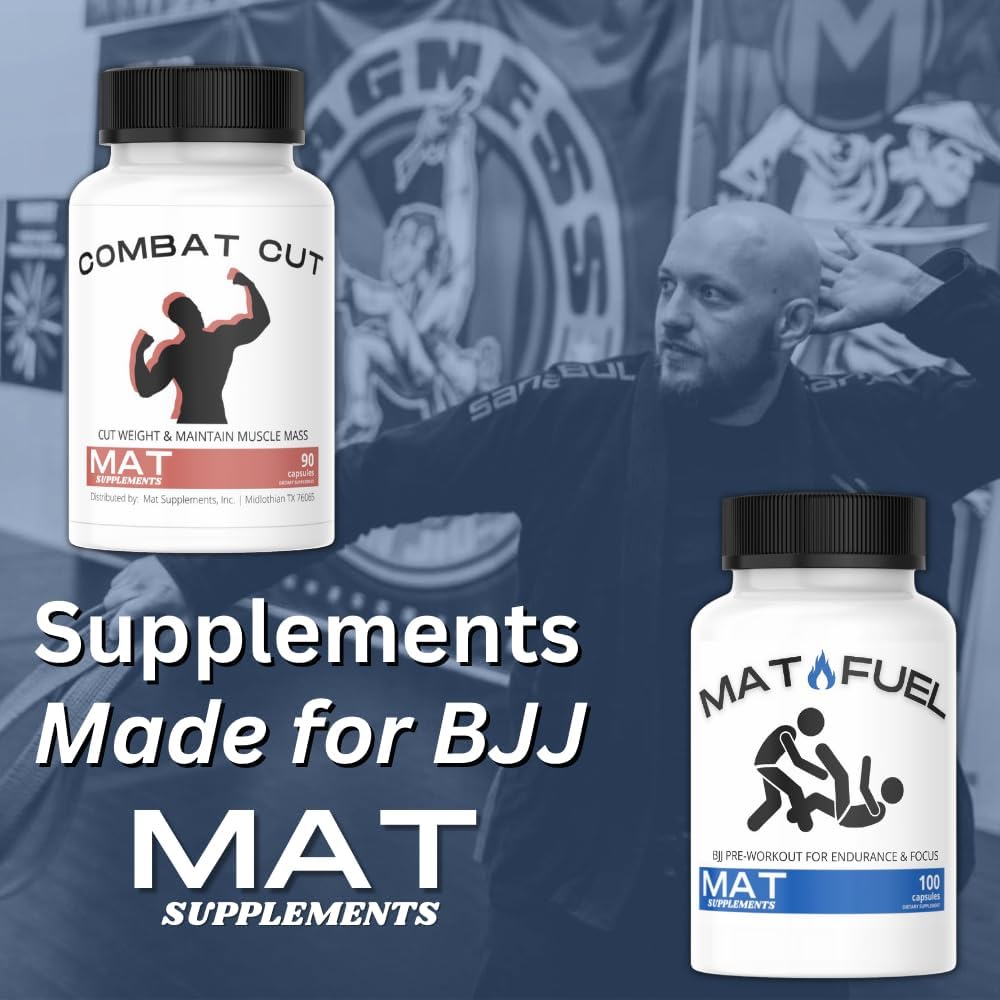 Jiu Jitsu & BJJ Endurance Capsules - MatFuel Pre-Workout Supplement for Energy and Focus