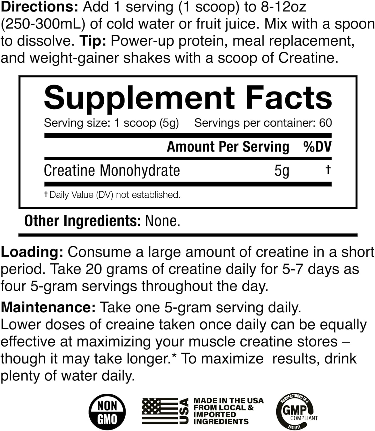 JNX SPORTS The Curse! Creatine Monohydrate Powder 60 Servings - Pure Micronized 5g Per Serving - 300g - 10.6 Ounce