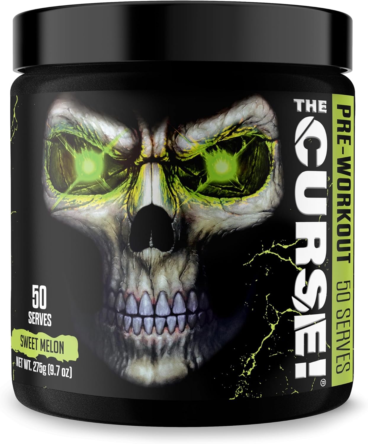 JNX SPORTS The Curse! Sweet Melon Pre Workout Powder - 50 Servings for Strength, Energy, and Focus | Caffeine, Beta-Alanine, Creatine, L-Citrulline
