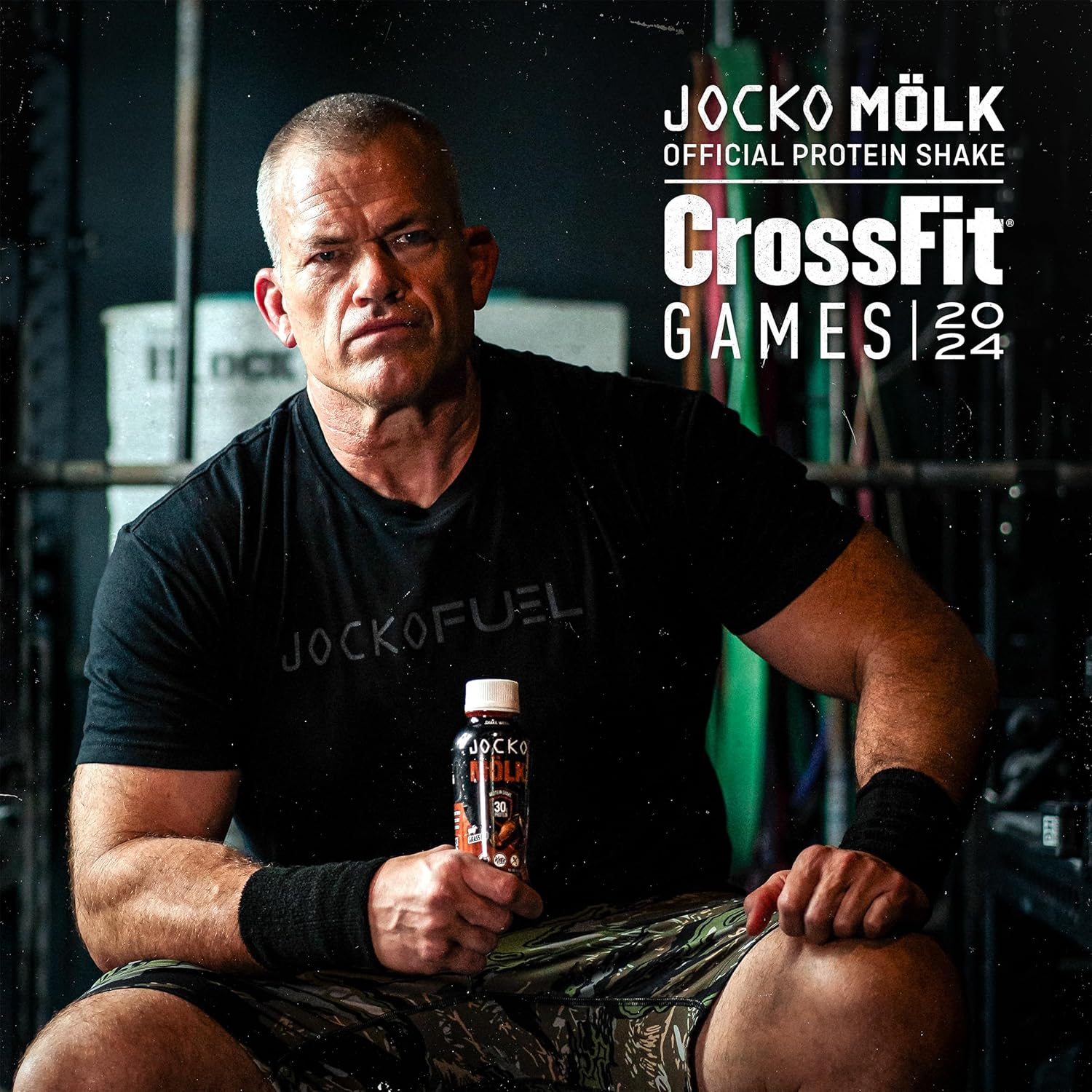Jocko Fuel Jocko Mölk Grass-Fed Protein Shakes, 30g Protein, No Sugar, KETO-Friendly, Ready-to-Drink, 12oz, Pack of 12, Chocolate