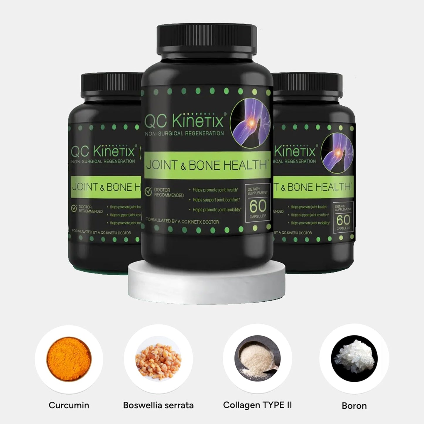Joint and Bone Health Capsules by QC Kinetix - Natural Joint Support Supplement