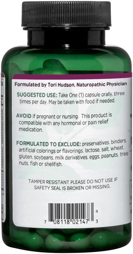 Joint Discomfort Support Supplement with Pine Bark & Curcumin - Vitanica NAC-Pea Extra for Pelvic Tissue - 90 Vegan Capsules