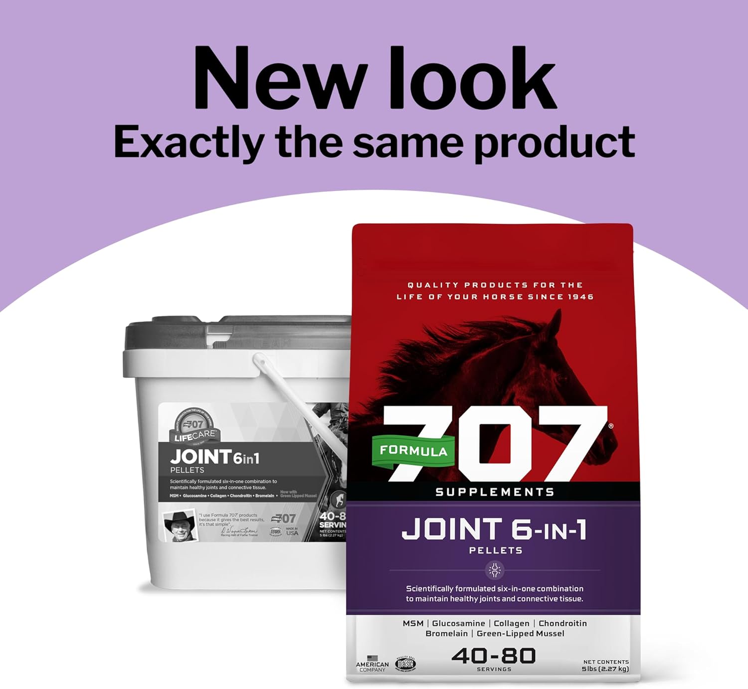 Joint Integrity and Inflammatory Response Support for Horses - Equine Supplement with Green-Lipped Mussel, MSM, Glucosamine, Chondroitin, Collagen - Daily Fresh Packs