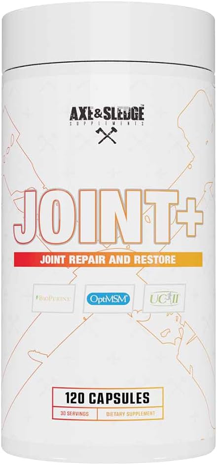Joint+ Supplement with UC-II Collagen, MSM, Glucosamine, and Bioperine for Joint Health Support