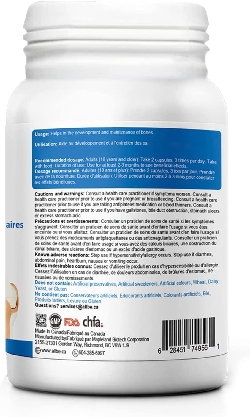 Joint Support Supplement Capsules with Glucosamine, MSM, Boswellia, Curcumin, and Collagen - Pack of 90, 2 Capsules Per Serving.