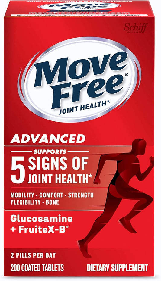 Joint Support Supplement with Glucosamine, Chondroitin, Calcium Fructoborate - 200 Tablets for Mobility, Comfort, Strength, Flexibility & Bone Health