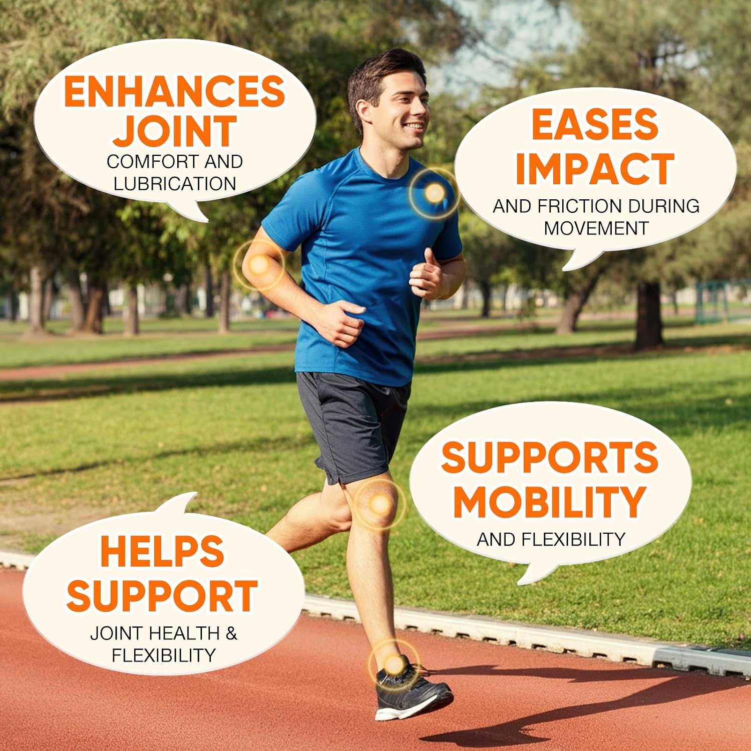 Joint Support Supplement with Glucosamine, Chondroitin, MSM, and Vitamin D3 - Shellfish Free, Non-GMO Formula for Inflammation, Flexibility, and Bone Health