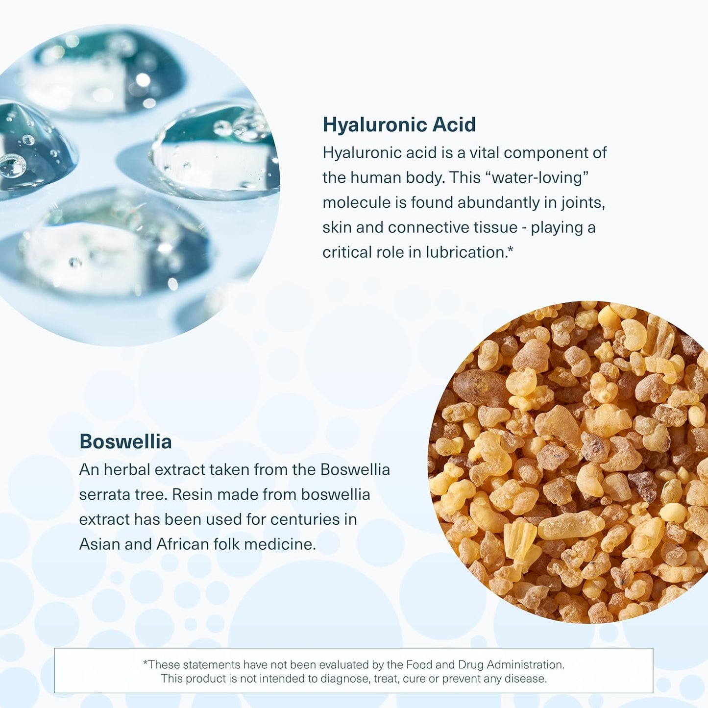 Joint Support Supplement with Hyaluronic Acid, Boswellia Extract, and Skin Health Benefits - 120 Vegetarian Capsules