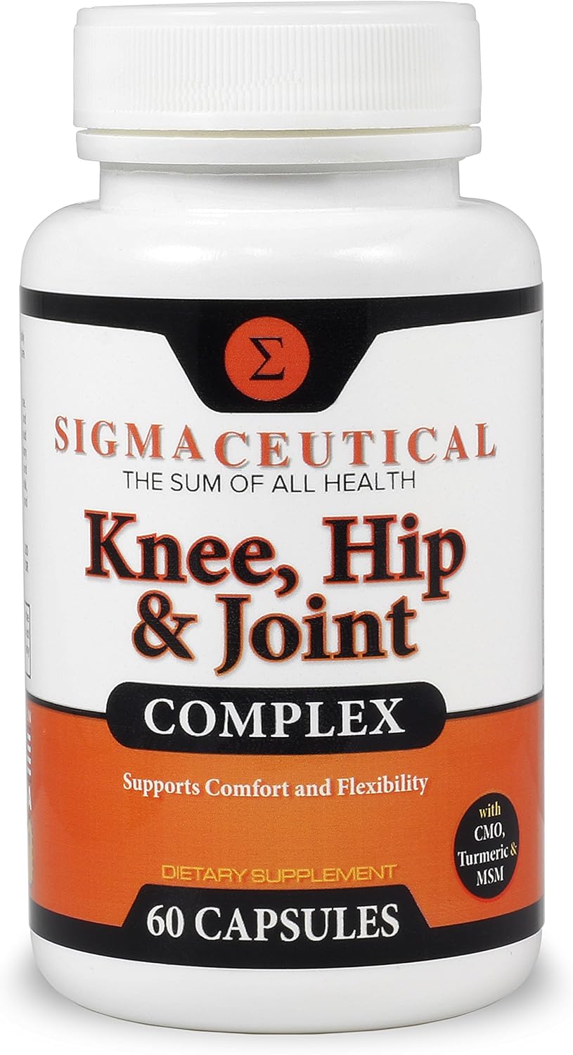 Joint Support Supplement with Hyaluronic Acid, Turmeric, and MSM Capsules for Knees & Hips (Non-GMO)