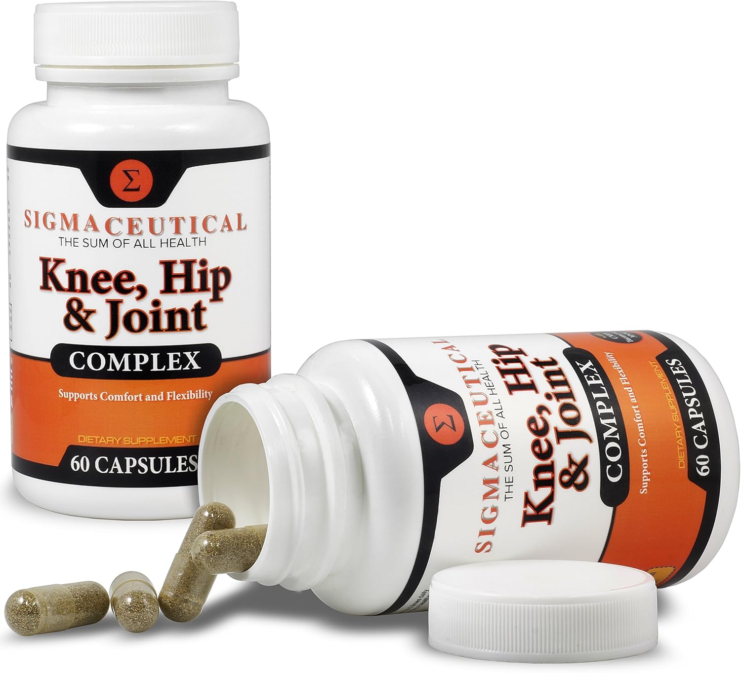 Joint Support Supplement with Hyaluronic Acid, Turmeric, and MSM Capsules for Knees & Hips (Non-GMO)