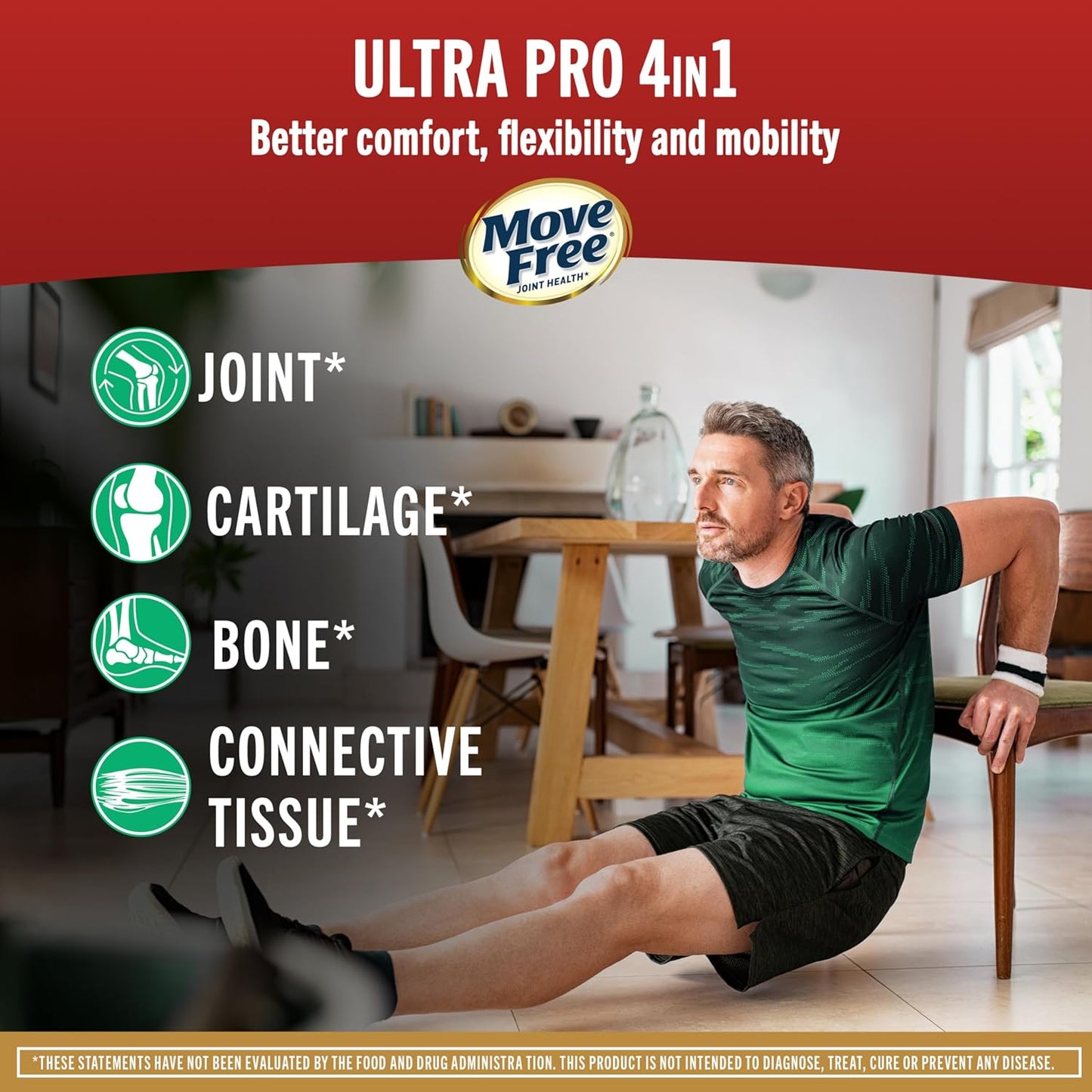 Joint Support Supplement with Type 2 Collagen, MSM, Calcium, Fructoborate, and Manganese - Promotes Healthy Joints and Bones - 120 Tablets