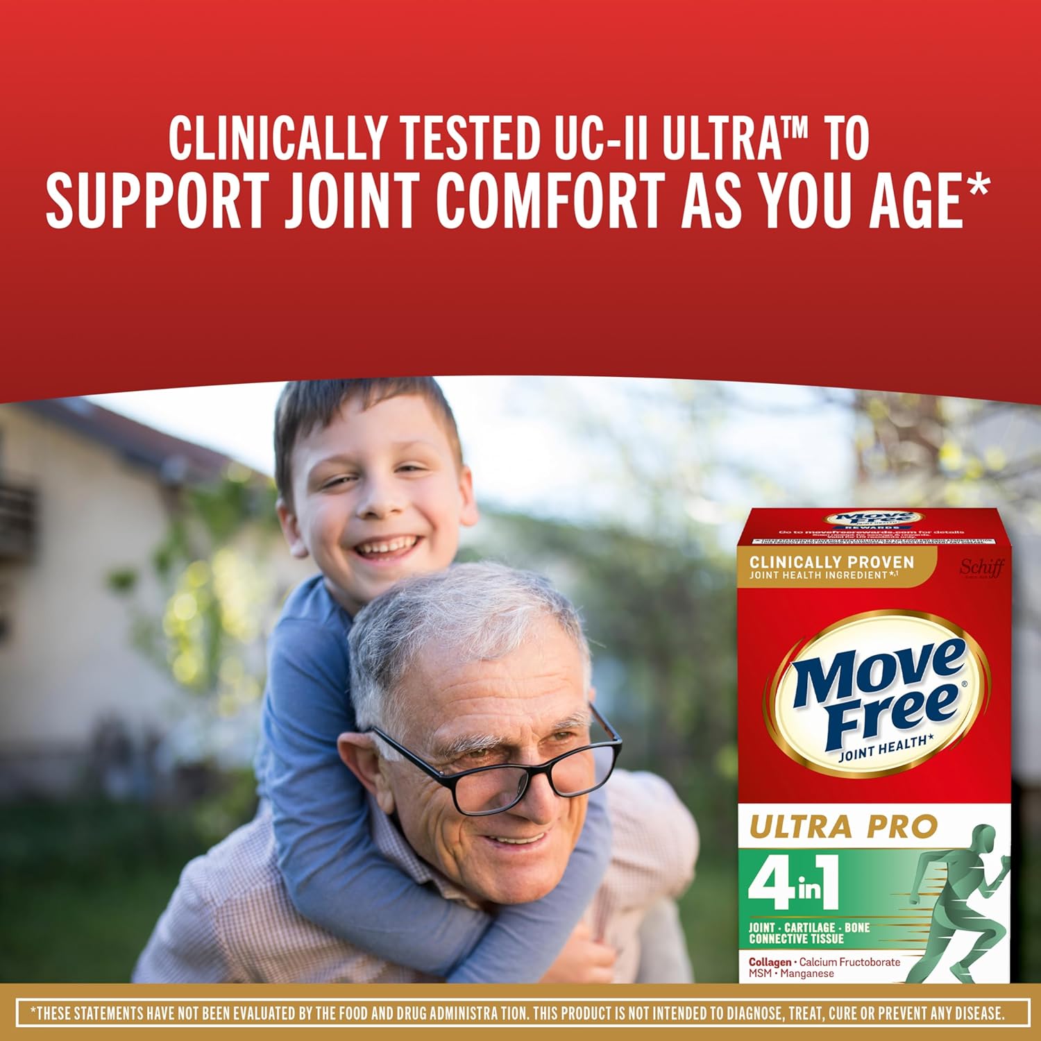 Joint Support Supplement with Type 2 Collagen, MSM, Calcium, Fructoborate, and Manganese - Promotes Healthy Joints and Bones - 120 Tablets