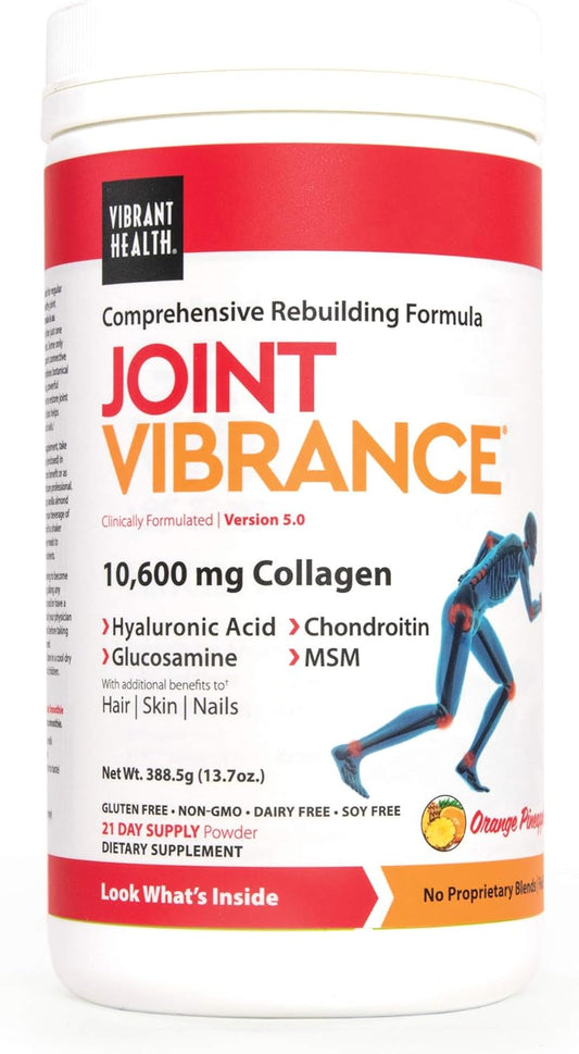 Joint Vibrance Orange Pineapple - Comprehensive Joint & Cartilage Support (21 Servings)