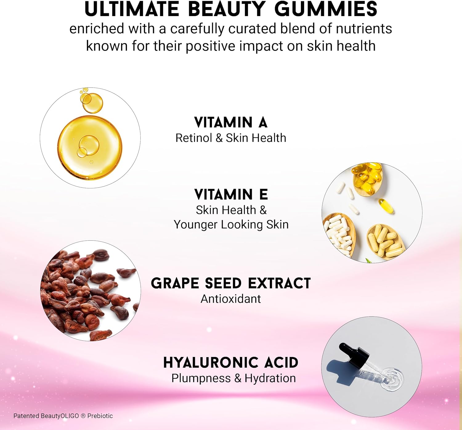 Joyce Giraud Miracle Elixir Beauty Gummies - 30-Day Supply for Hydrated Skin & Healthy Tone