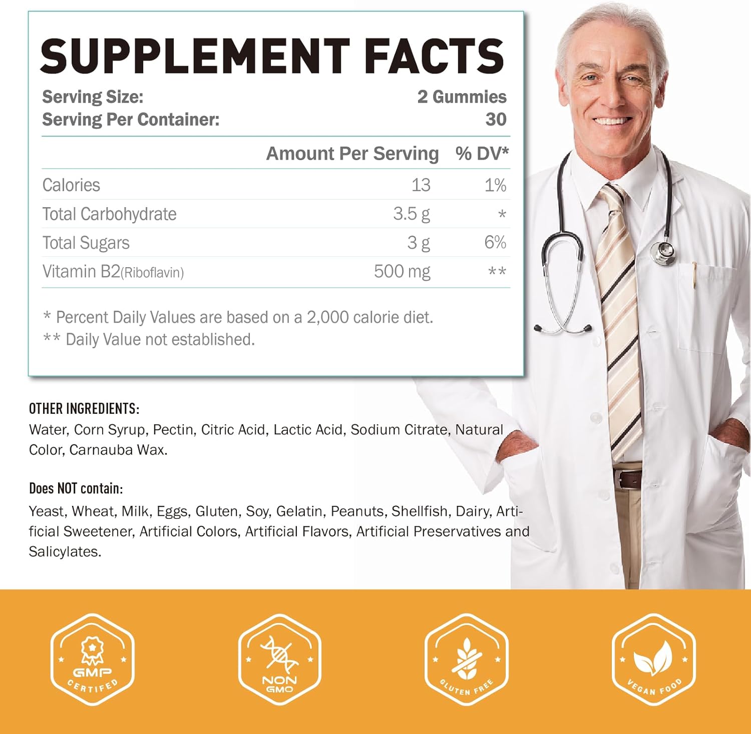 Joywiit Vitamin B2 and Soursop Graviola Gummies - Immune Support and Energy Boost Supplement
