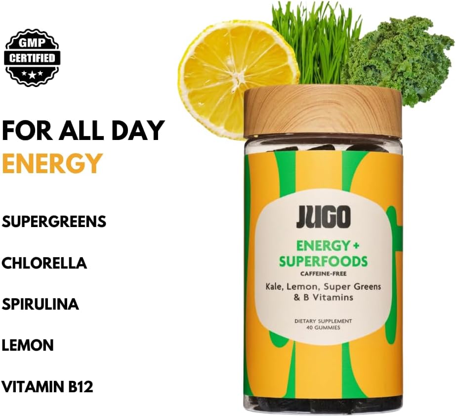 JUGO LLC Superfood Energy Gummies - 40 Count Pack