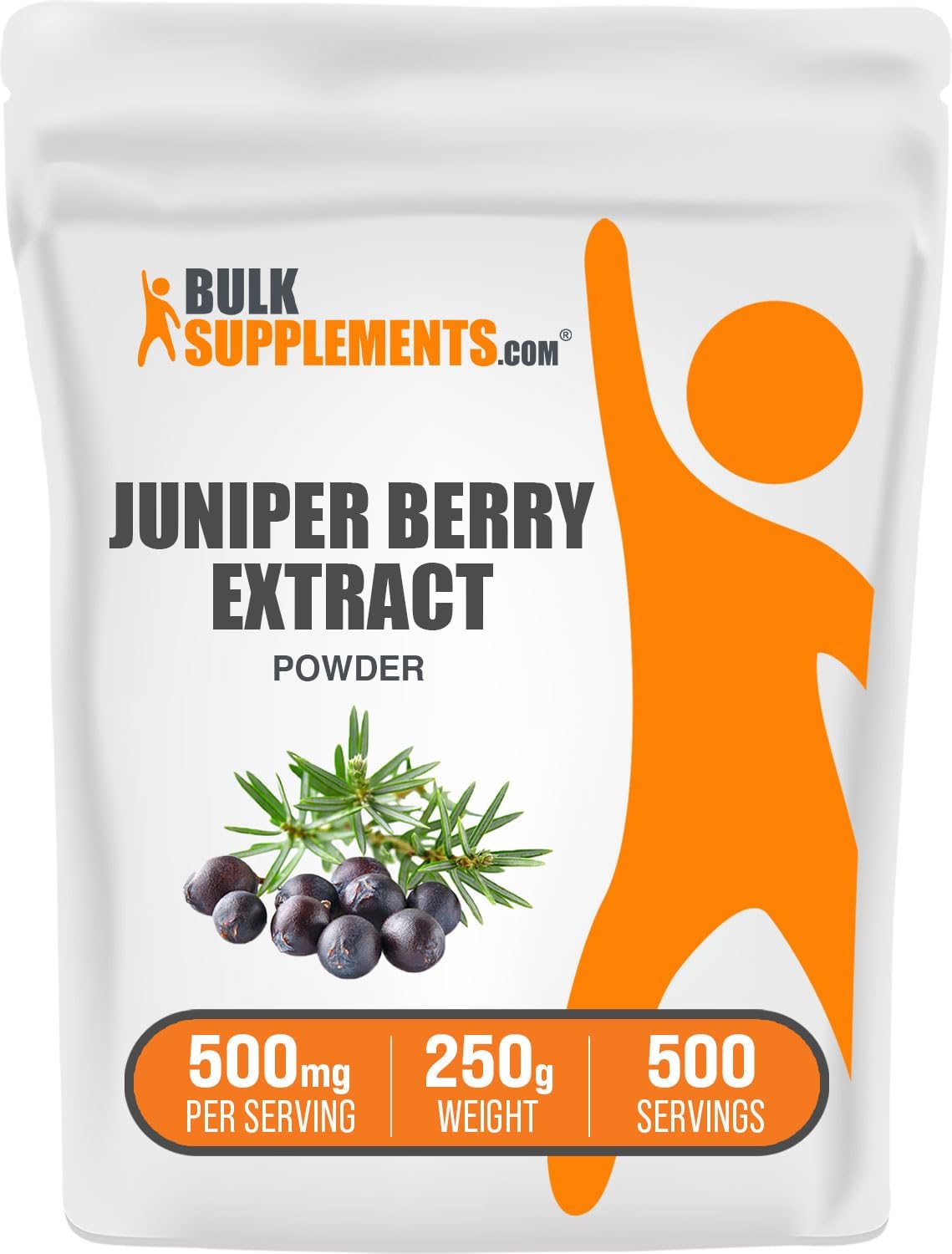 Juniper Berry Extract Powder - 500mg per Serving, Gluten Free, 250g - Pure Juniper Extract Powder from Juniper Berries - 8.8 oz