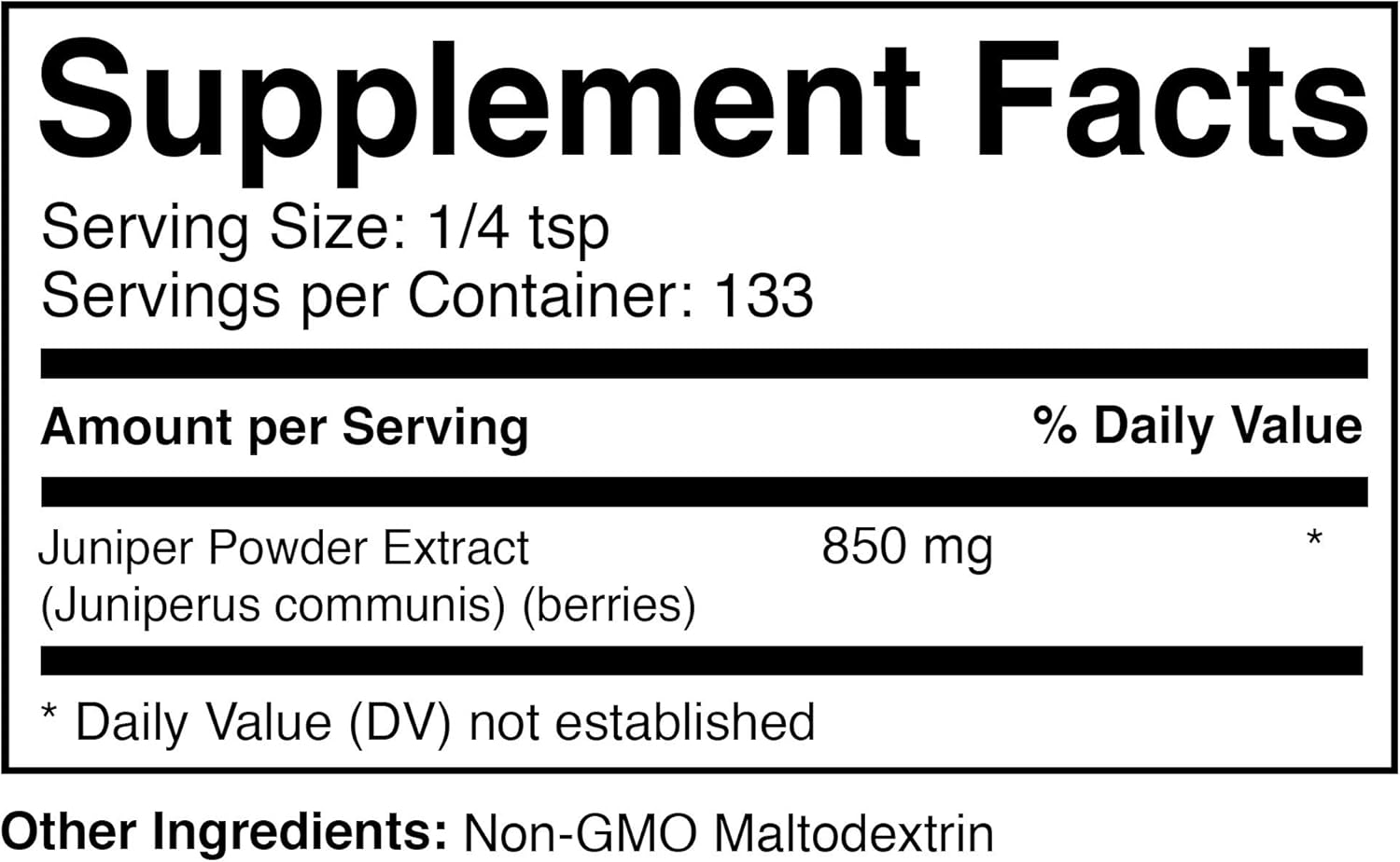 Juniper Powder 20:1 - Vitamin C-Rich Juniper Berries Supplement for Baking, Cooking, and Dry Rubs (4 oz)