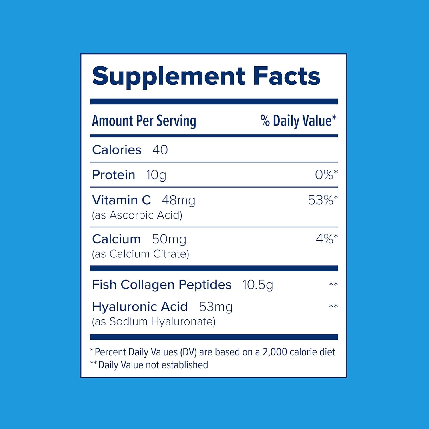 Just Bjorn Marine Collagen Peptides Powder with Hyaluronic Acid and Vitamin C for Skin, Hair, Nails, and Joints - Unflavored - 30 Servings - 11.5 oz