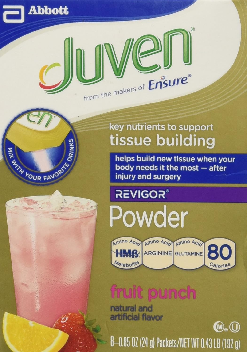 Juven Fruit Punch 8-Pack of .85oz Packets