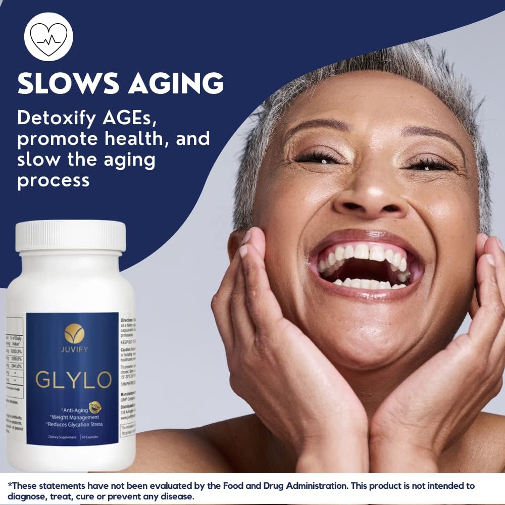 Juvify Anti-Aging & Weight Management Supplement - Supports Energy, Curbs Cravings, & Enhances Cellular Repair - 60 Capsules for Vitality & Healthy Aging