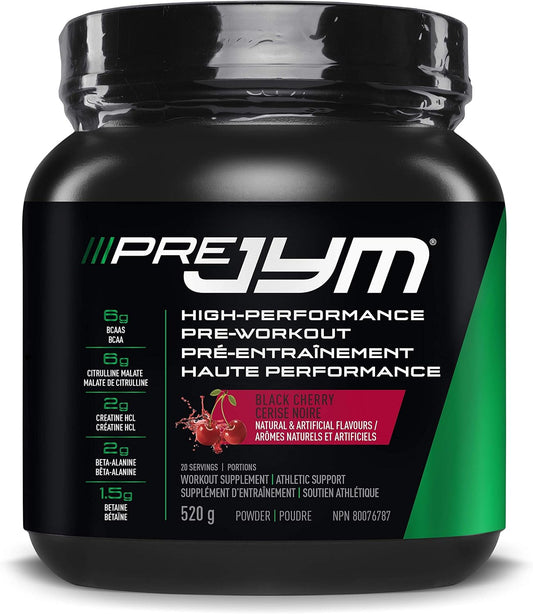 Jym Supplements Pre Jym Black Cherry 20 Servings - 520g