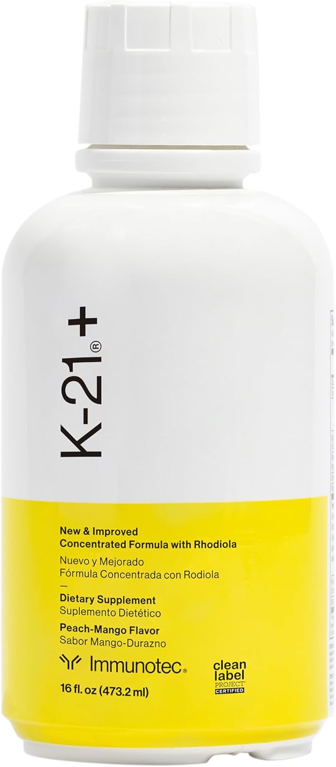 K-21Plus Herbal Adaptogen with Rhodiola Rhosea Root for Energy, Mood, and Stress Support by Immunotec