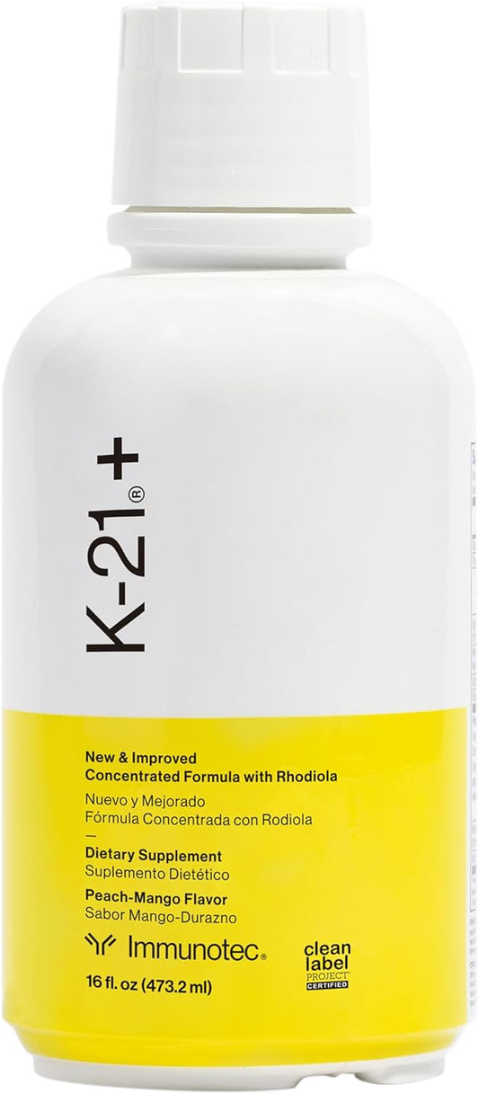 K-21Plus Herbal Adaptogen with Rhodiola Rhosea Root for Energy, Mood, and Stress Support by Immunotec