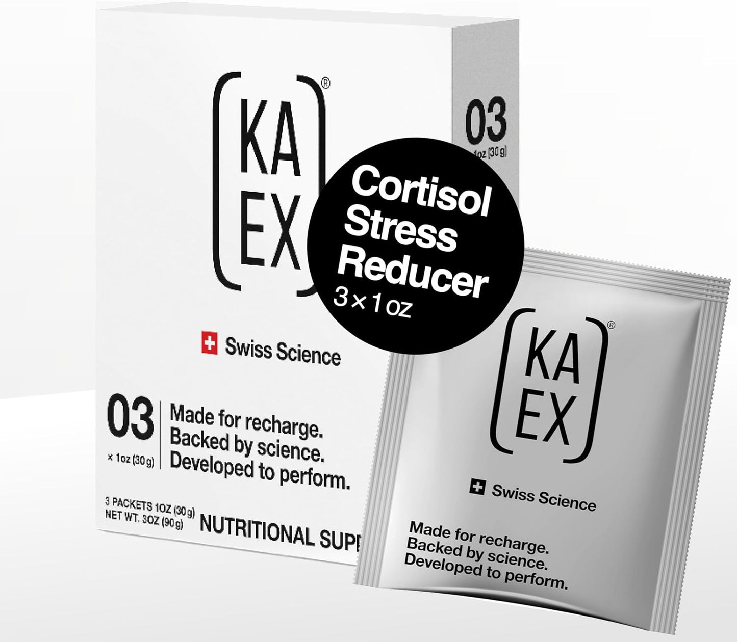 KA EX Cortisol Stress Reducer | Proven Post-Workout Recovery Aid for Athletes | Trusted by Pro Athletes Worldwide | Vegan Formula with Swiss Science
