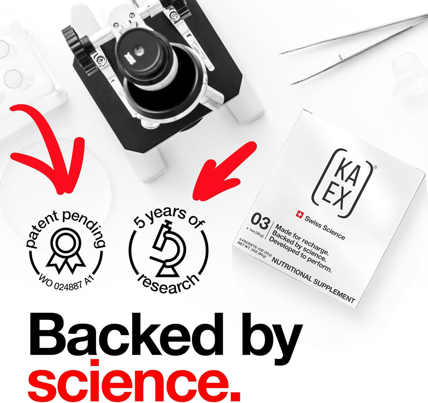 KA EX Cortisol Stress Reducer | Proven Post-Workout Recovery Aid for Athletes | Trusted by Pro Athletes Worldwide | Vegan Formula with Swiss Science