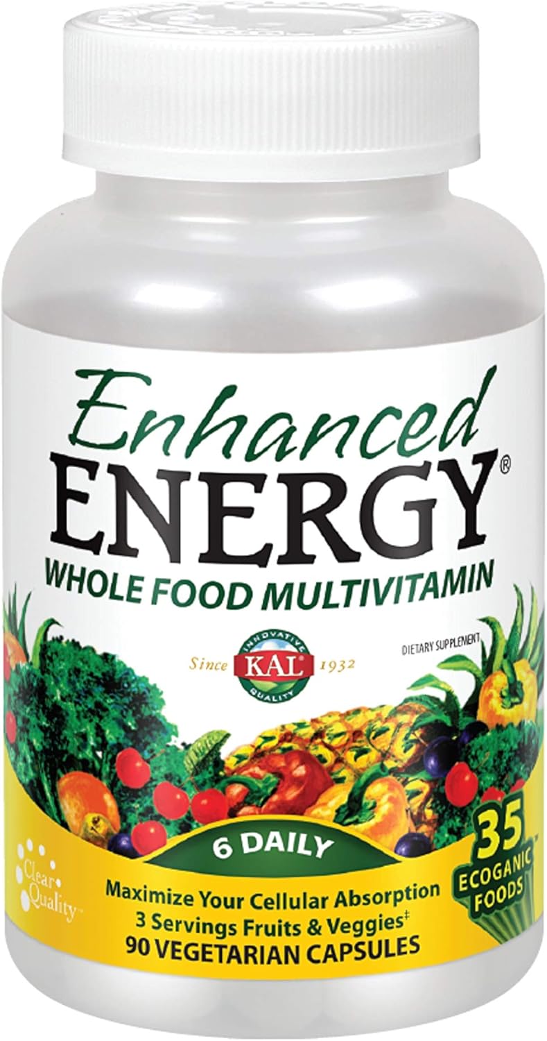 Kal 021245459286 High-Potency Energy Boost Supplement, 90 Tablets