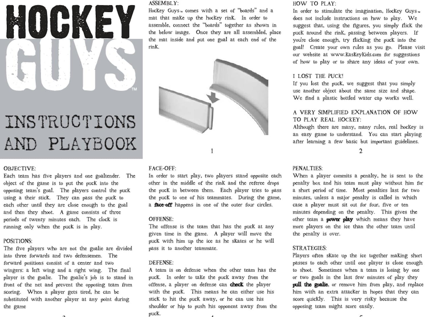 Kaskey Kids Hockey Guys Blue/Yellow Team Set Encourages Creative Play - Includes 2 Teams & Accessories - 25 Pieces